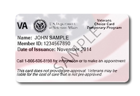 Veterans Choice Program Card